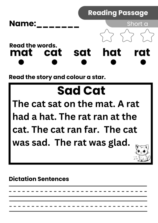 Mash EAL Short Vowel Reading Passages Mash eal short vowel reading passages